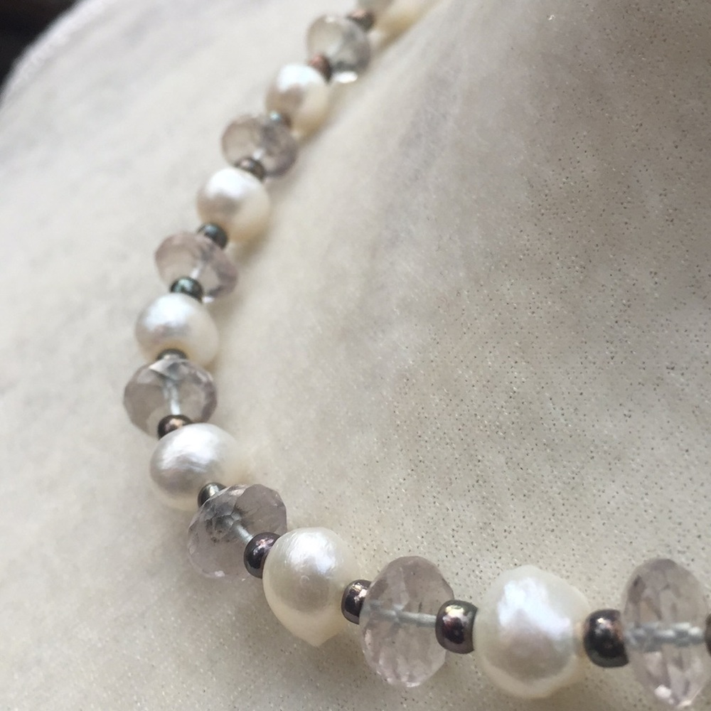 Pearl and Prasiolite